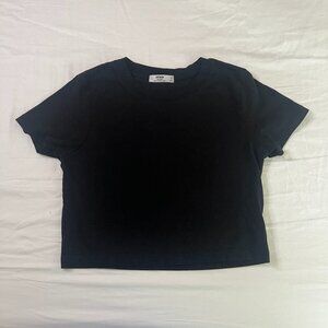Cotton On The Baby Tee, S, Black